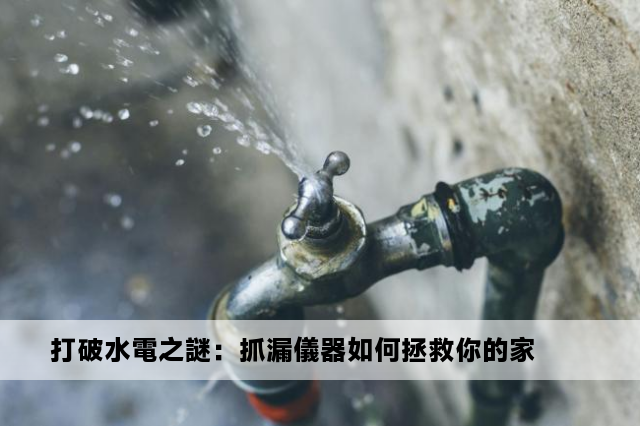 打破水電之謎：抓漏儀器如何拯救你的家