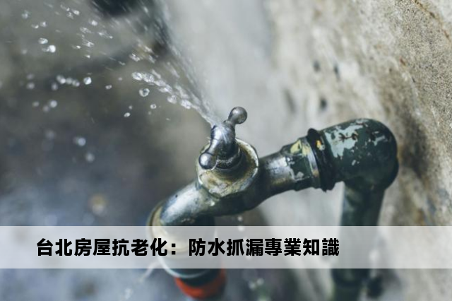 台北房屋抗老化：防水抓漏專業知識