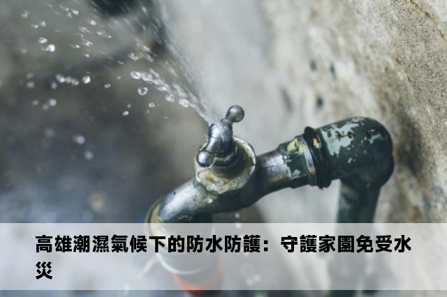 高雄潮濕氣候下的防水防護：守護家園免受水災